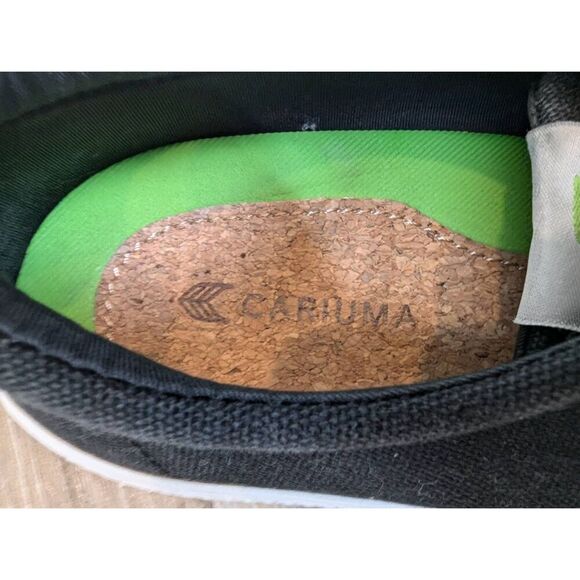 Cariuma Sneakers Unisex Wo 7/Mens 5.5 Black Canvas OCA Low Top Lace-Up Classic - Picture 2 of 9